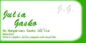 julia gasko business card